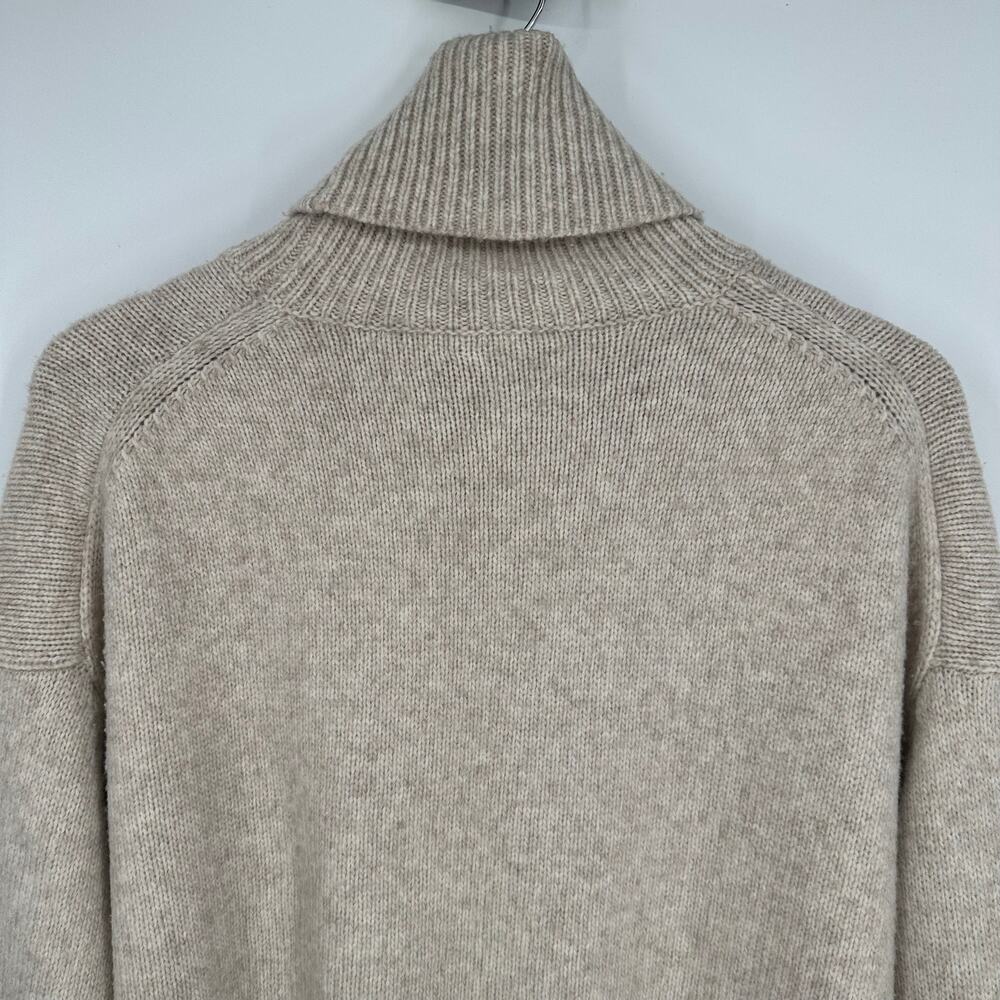 Ralph Lauren Chunky Knit Turtleneck Sweater Preppy Classic Cozy Oversized Beige - Picture 7 of 12